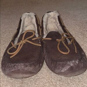 Men’s UGG Olsen Brown Suede Loafer Slipper